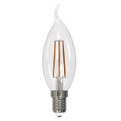 Лампа светодиодная диммируемая форма свеча на ветру UL-00005189 LED-CW35-9W/3000K/E14/CL/DIM GLA01TR