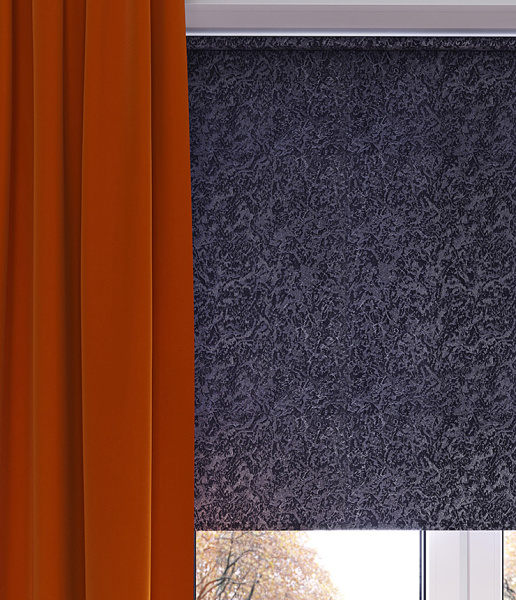 Рулонные шторы Фрост 61,5х175 темно-синий