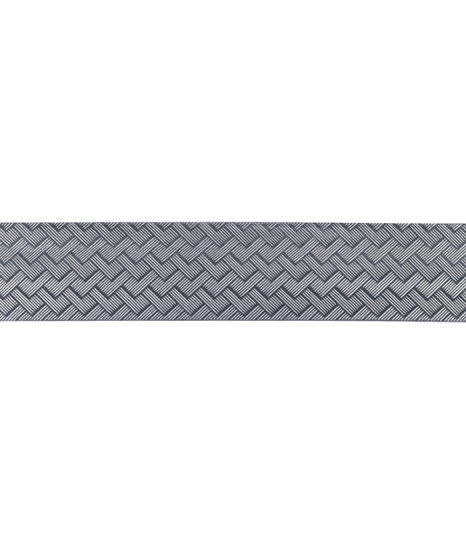 Потолочный двухрядный карниз с багетной планкой и поворотными элементами Кант 1,6 м графит-серебро