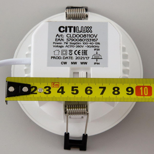 Встраиваемый светодиодный светильник Citilux Акви CLD008110V