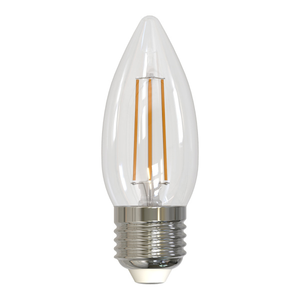 Лампа светодиодная диммируемая форма свеча UL-00003642 LED-C35-5W/NW/E27/CL/DIM GLA01TR